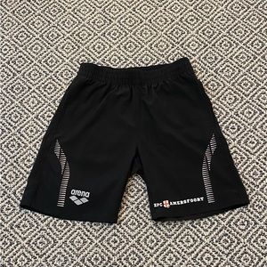 🎉 EUC! 🎉 Like New! Arena Youth MD Black Shorts with drawstring and pockets